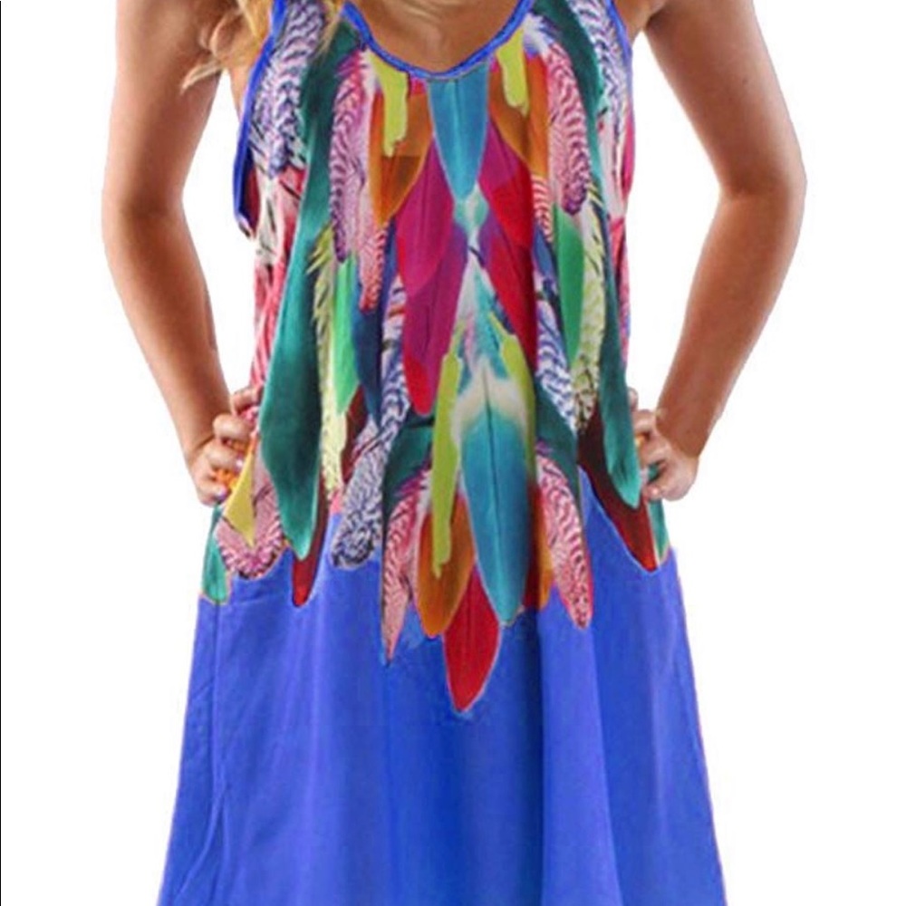 Women's Summer Boho Casual Printed Maxi Dress